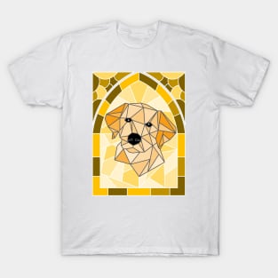 Stained Glass Yellow Labrador Retriever T-Shirt
